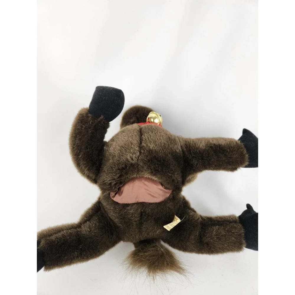 Ferdinand Bull Brown Cow Plush Hand Puppet Applause Tag‎ Stuffed Animal Vintage
